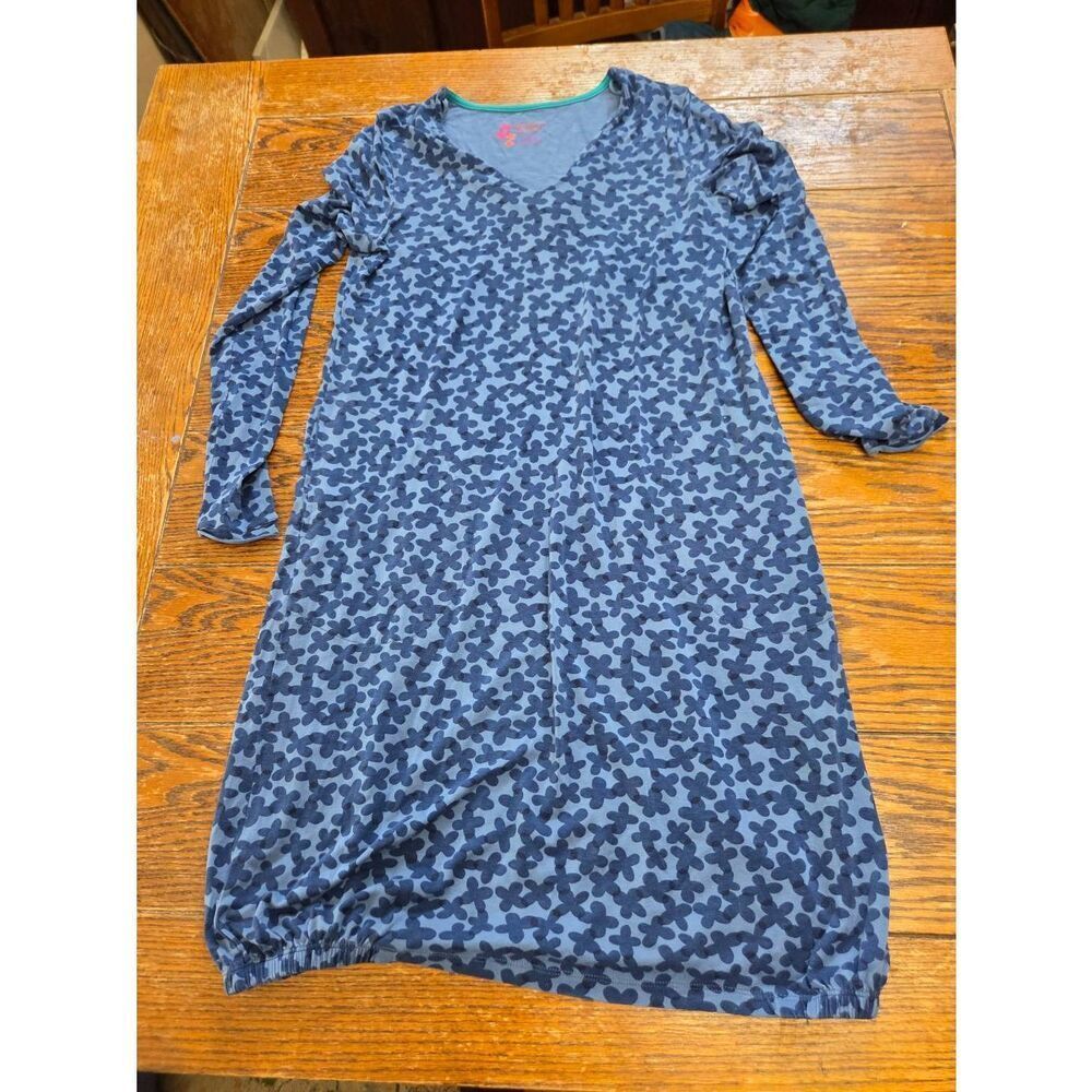 Gudrun Sjoden blue gathered bottom dress sz Small